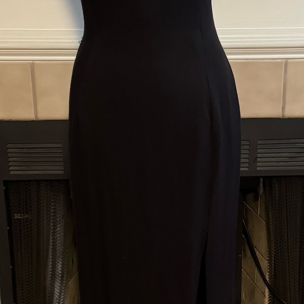 Dave & Johnny Black & Gold Dress